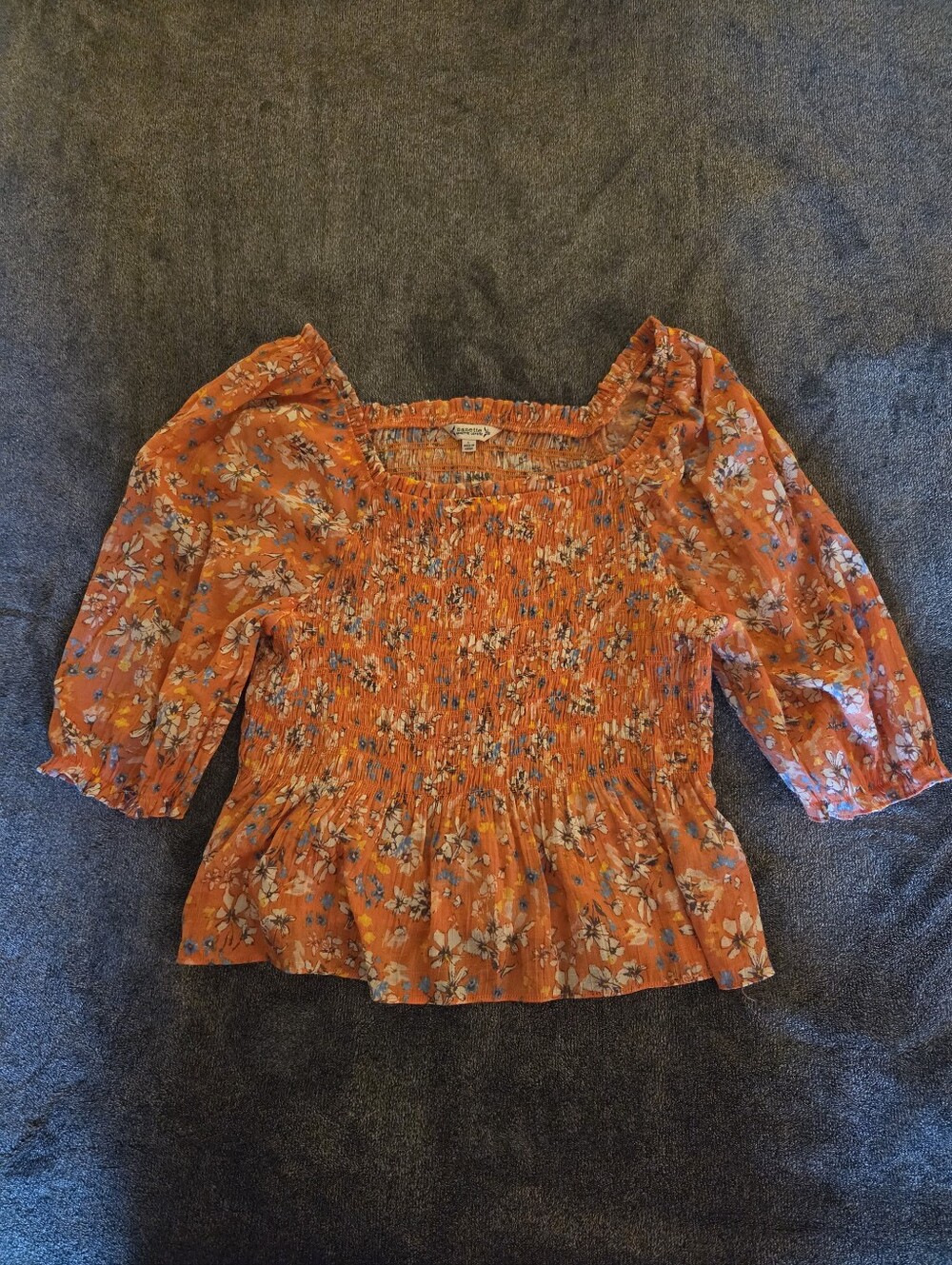 Nanette Lepore Smocked Top Size L